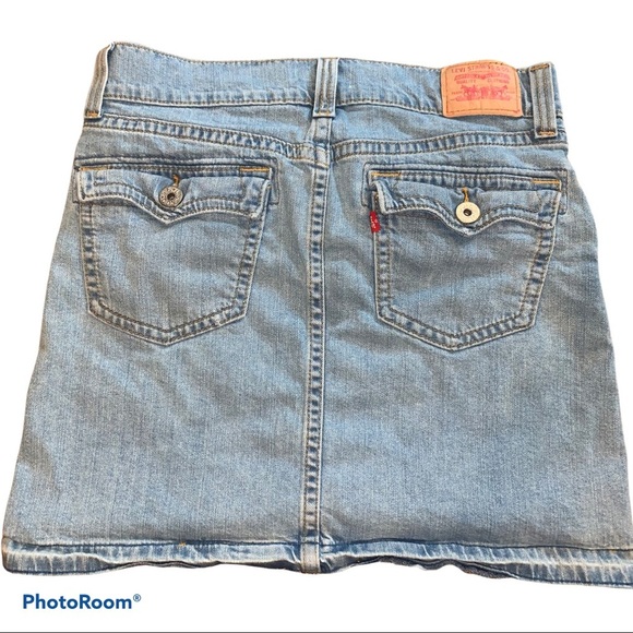 Vintage Levi’s Light Wash Denim Jean Skirt size 7JR - Picture 4 of 9